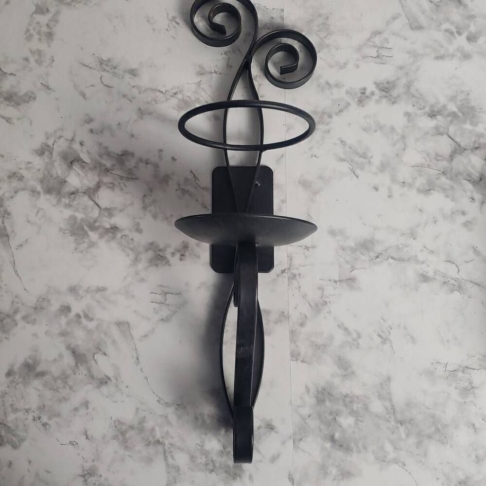 Black and Brown Wall‎ Candle Holder
